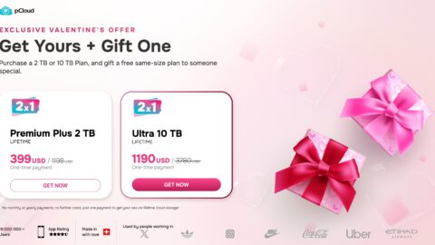 pCloud Exclusive Valentine's Offer 2024 - Get Yours + Gift One